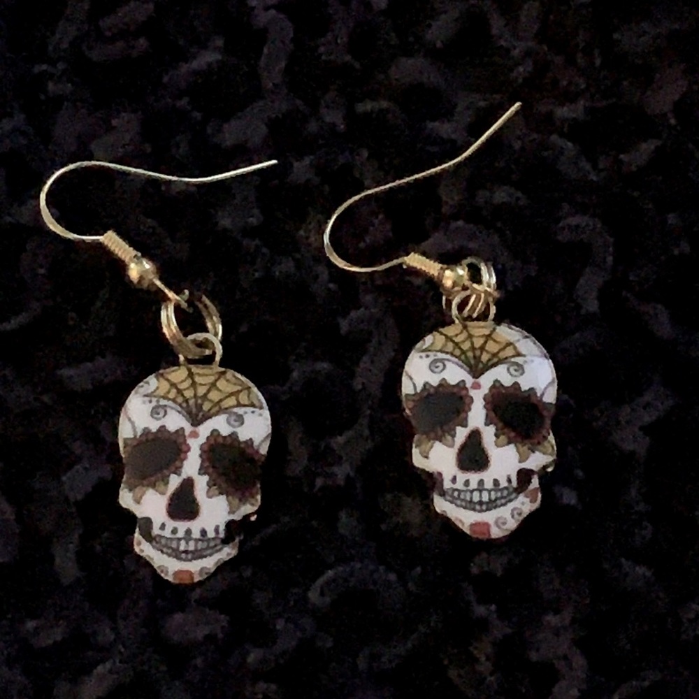 🖤🖤🖤Sugar Skull earrings🕷Halloween